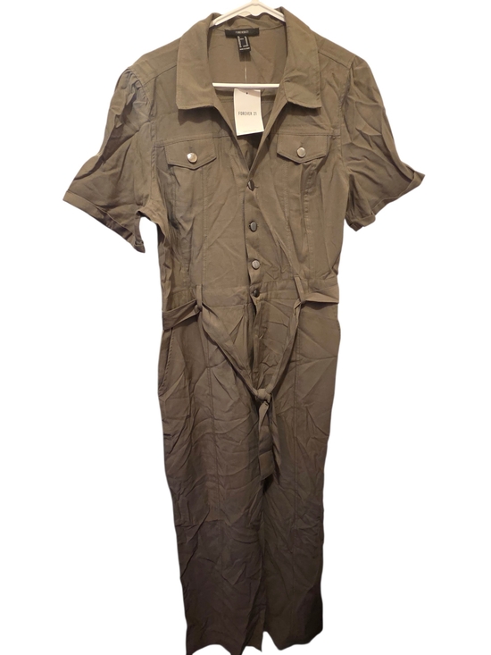 Forever 21 Pants - Forever 21 Olive Green Utility Jumpsuit XL NWT